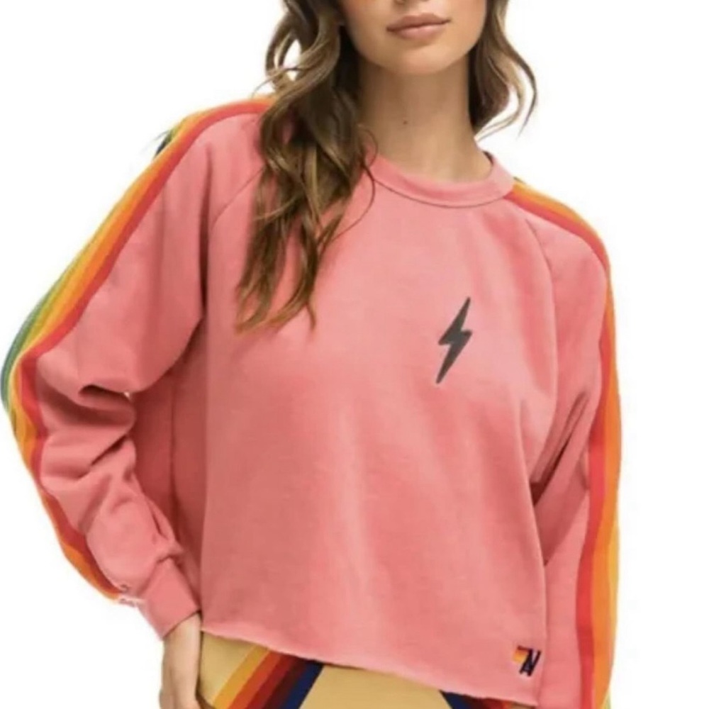 Aviator nation light pink jacket